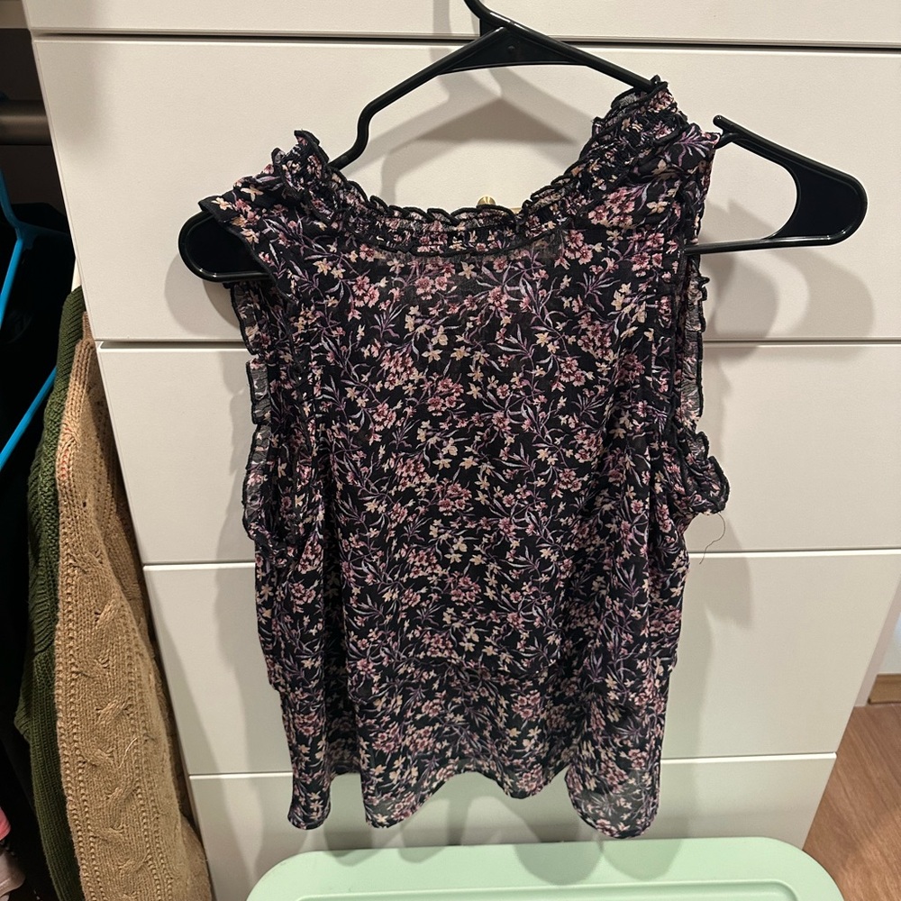AE Purple Floral Tank